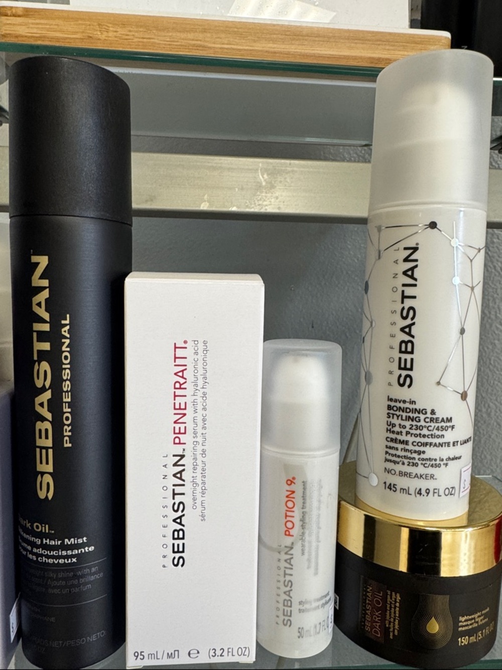 SEBASTIAN Professional Hair Care Set - Black, White, Gold